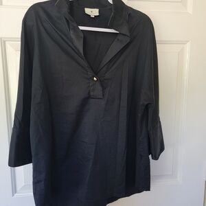Tuckernuck Willow Black Long Sleeve Blouse
